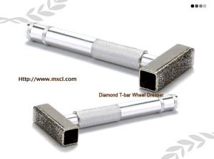 Diamond T-bar wheel dresser